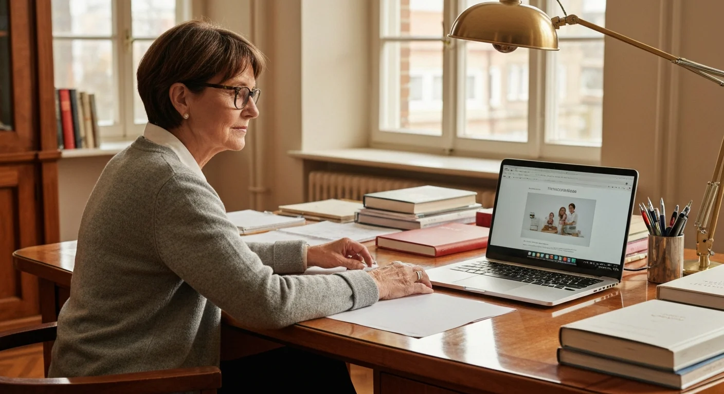 Teilnehmer liest Einstiegsliteratur vor dem Kursbeginn